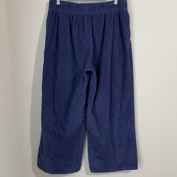 Pact Women's XL Modern Corduroy Wide Leg Pants Ink Blue Organic Cotton High Rise - Picture 6 of 11